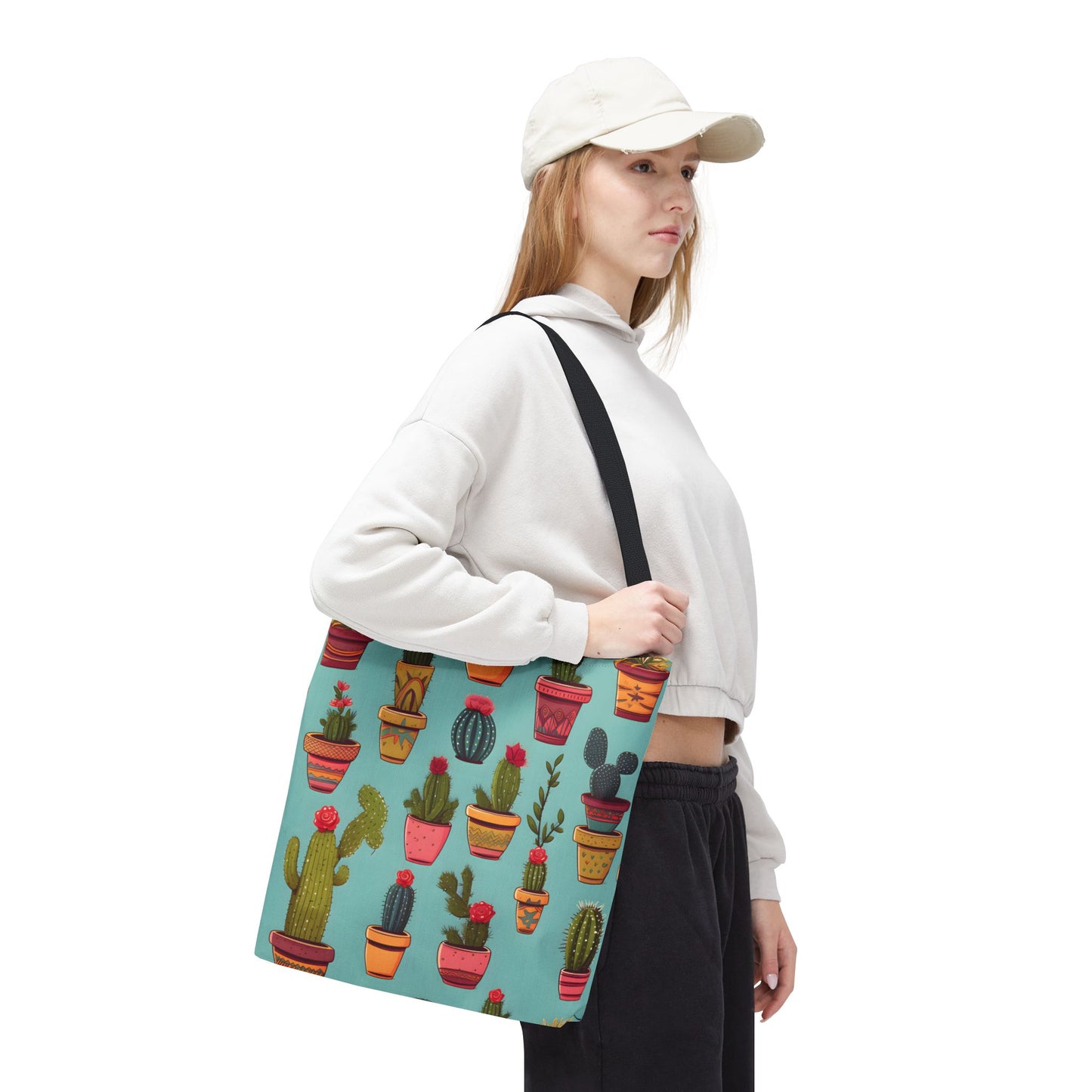Cactus Pattern Tote Bag Design 7