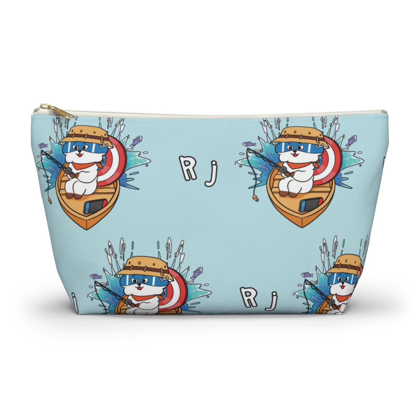 BT21 RJ Blue Pattern Travel Bag