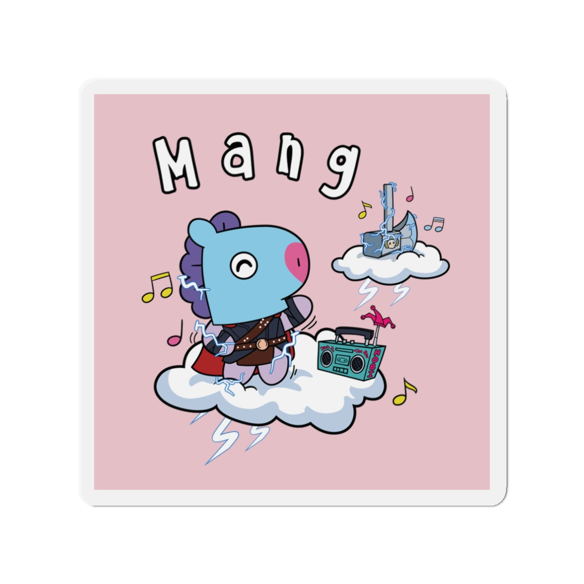 BT21 Mang Pink Magnet