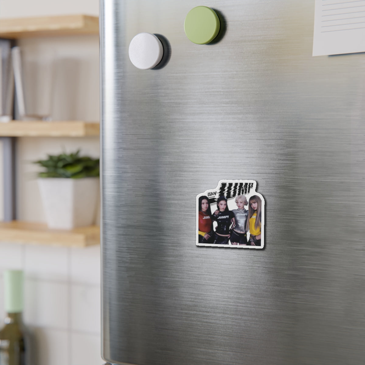 Black Pink Jump Member Magnet