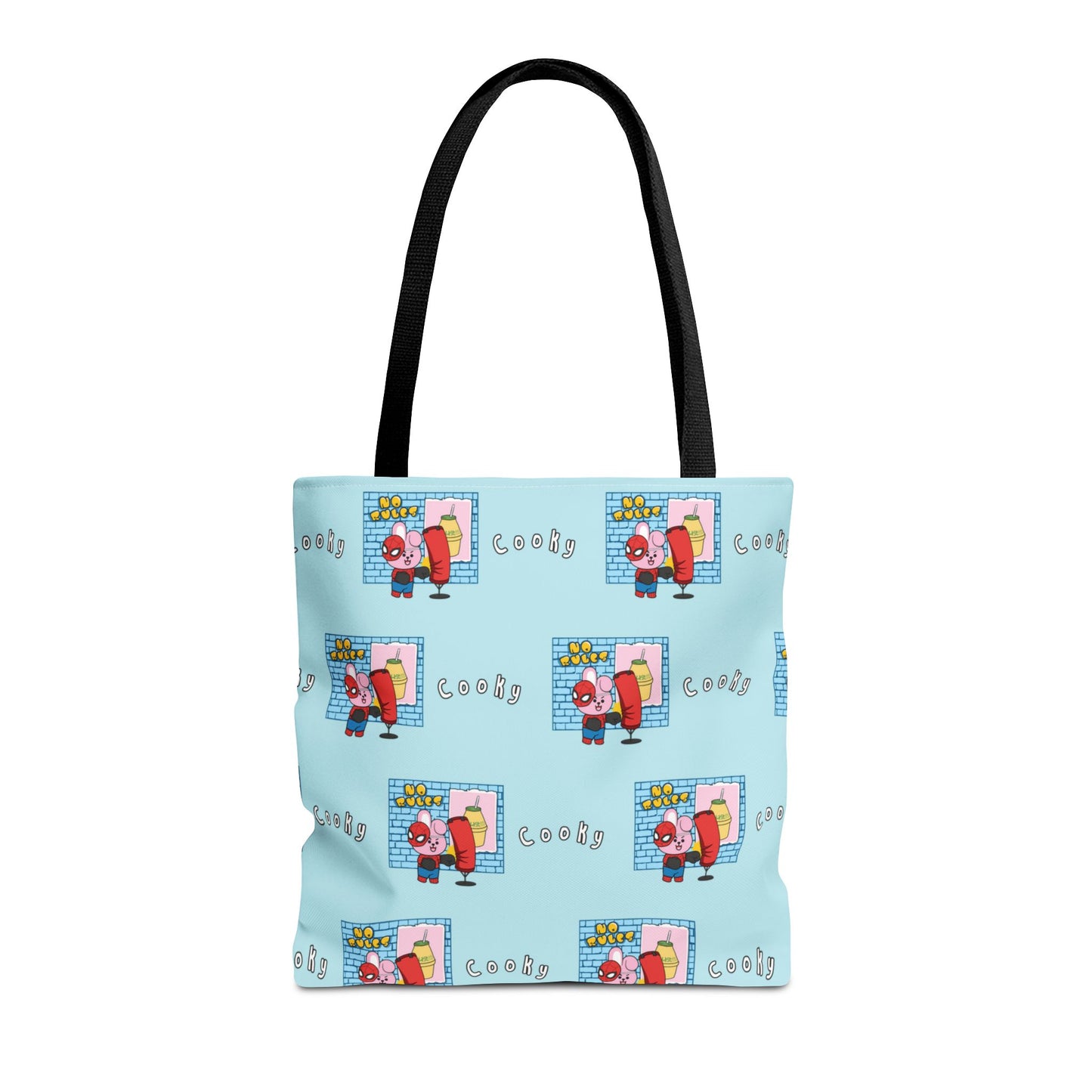 BT21 Cooky Blue Tote Bag Pattern Design