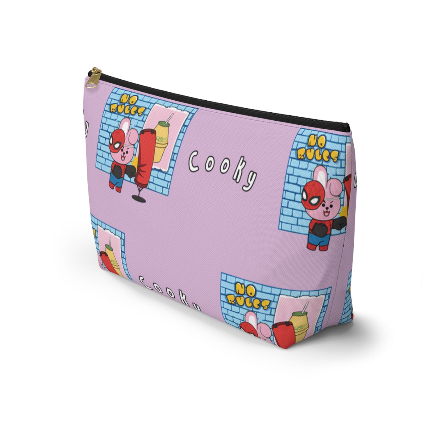 BT21 Cooky Purple Pattern Travel Bag