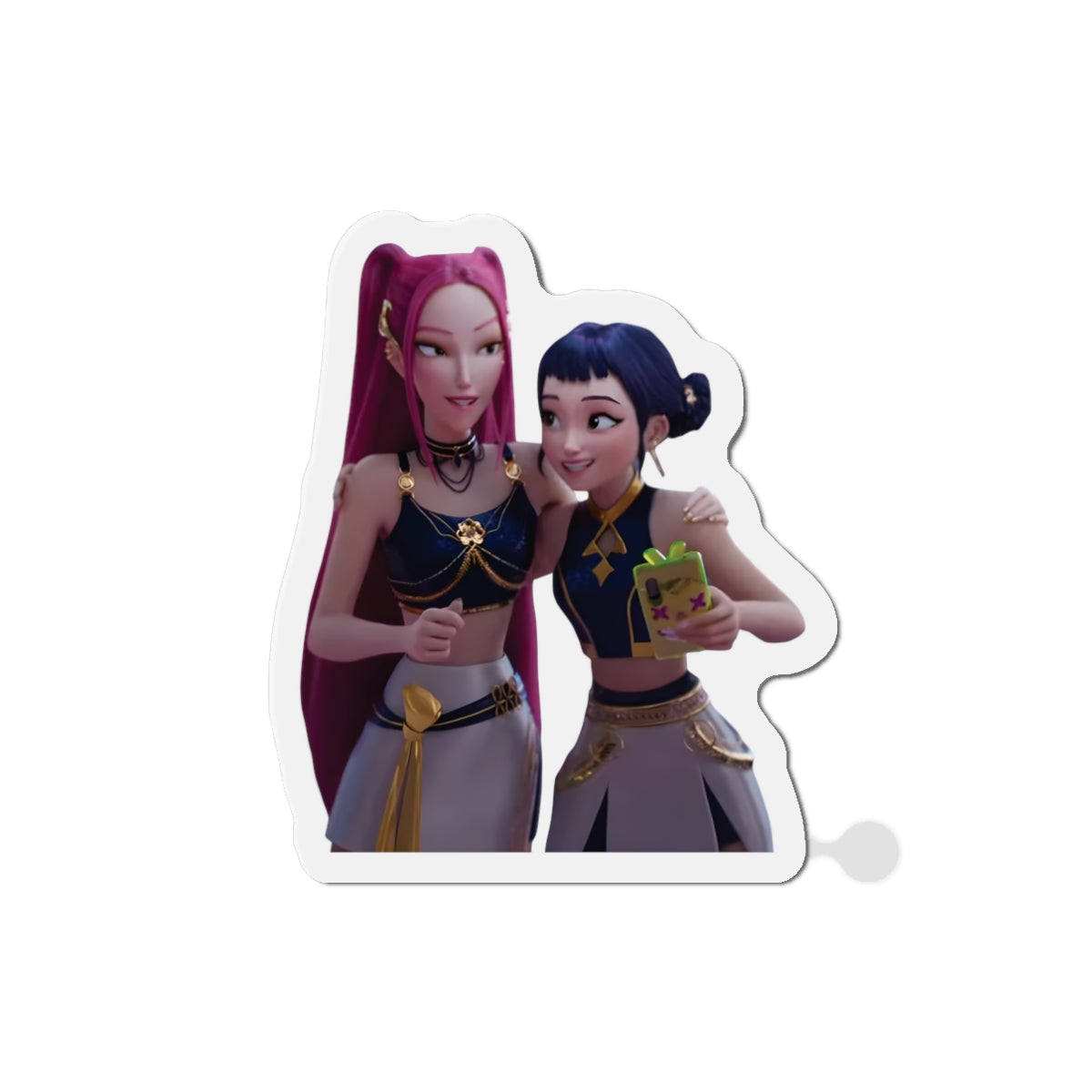 Kpop Demon Hunters Huntrix Mira And Zoey Golden Magnet