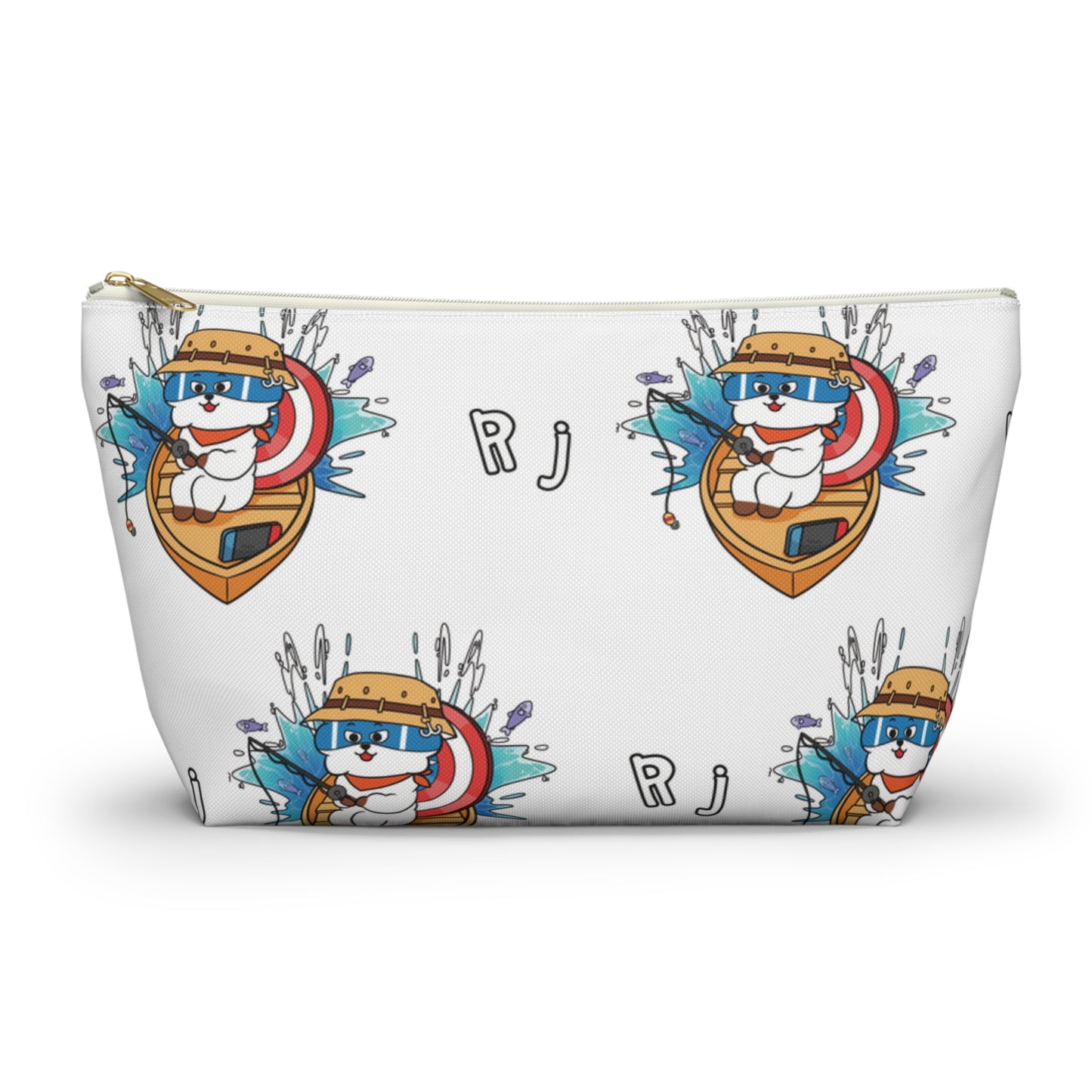 BT21 RJ White Pattern Travel Bag