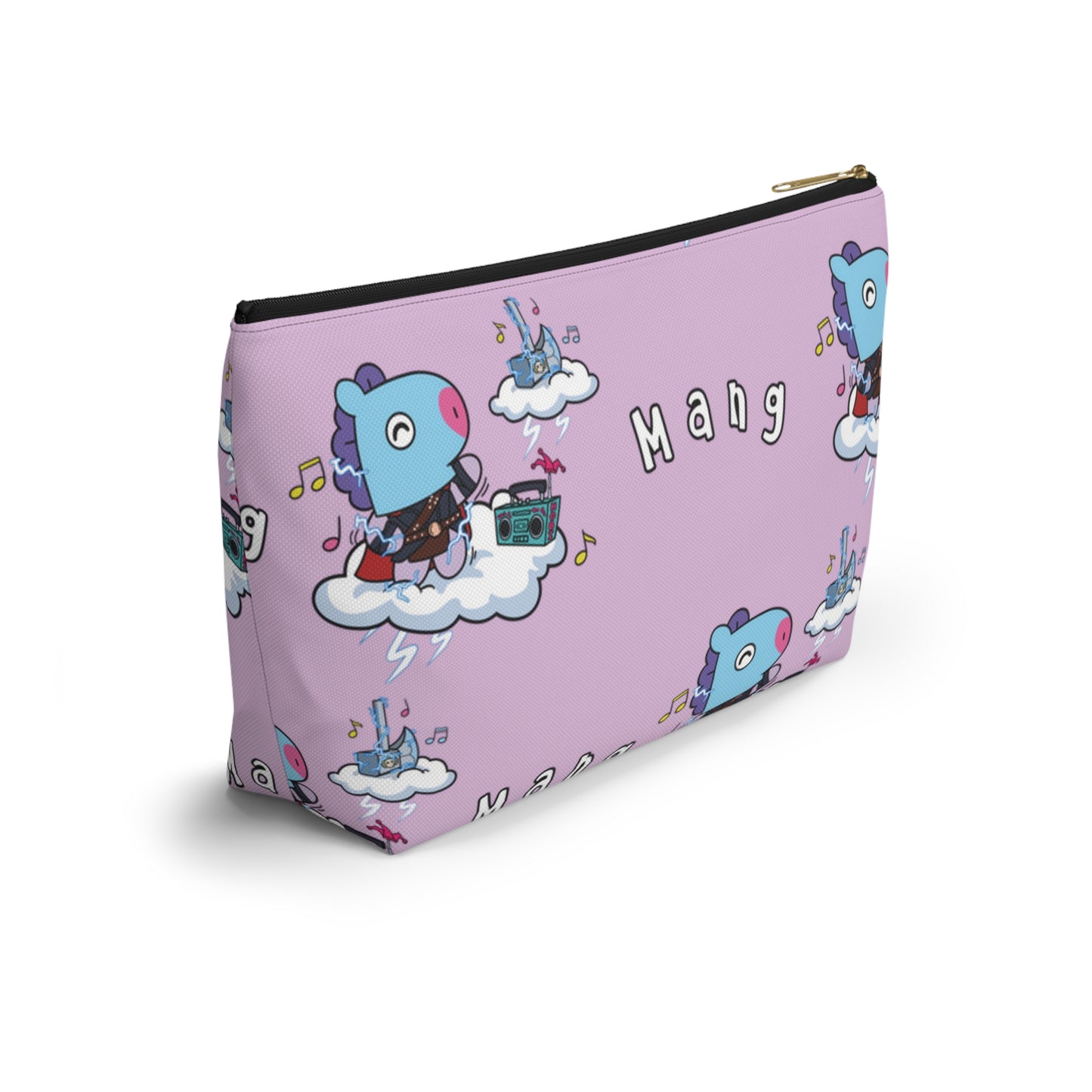 BT21 Mang Purple Pattern Travel Bag