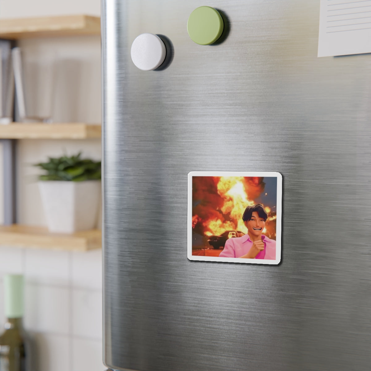 Kpop Demon Hunters Saja Boys Jinu Running From Rumi Meme Magnet