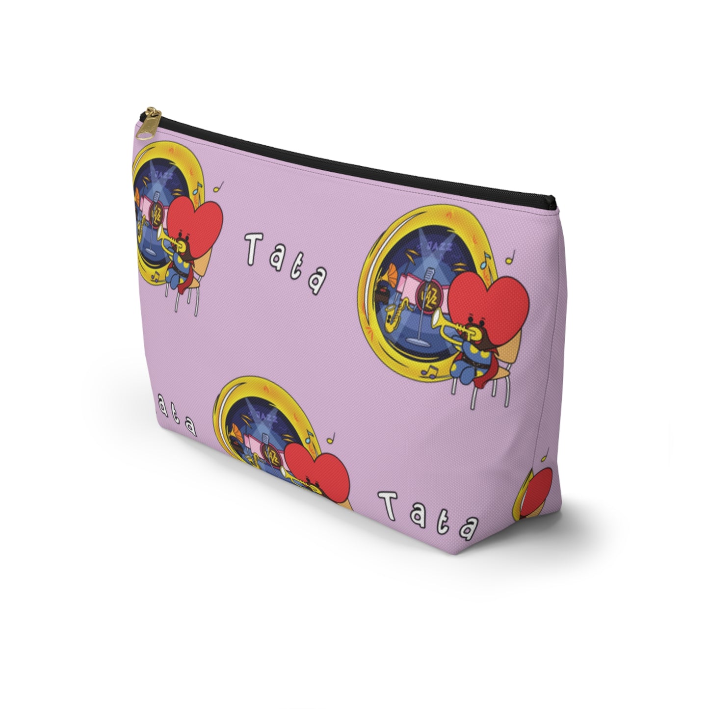 BT21 Tata Purple Pattern Travel Bag