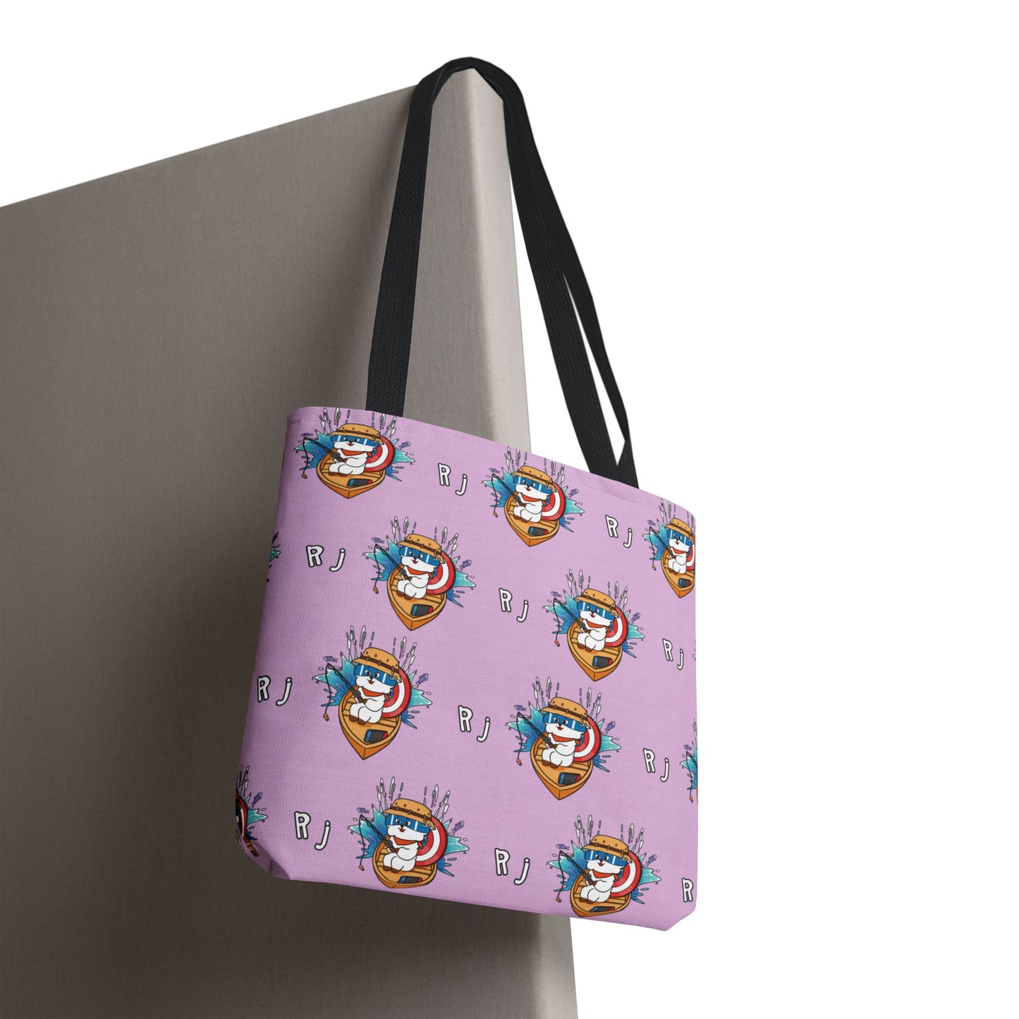 BT21 RJ Purple Tote Bag Pattern Design