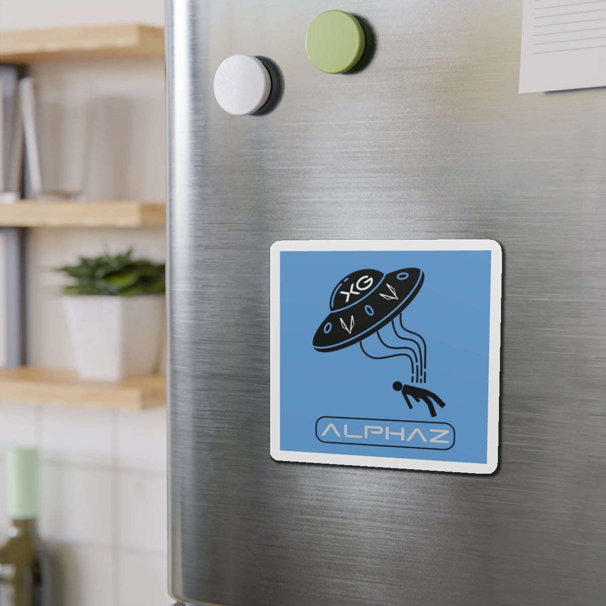 Blue XG Hinata Spaceship Magnet