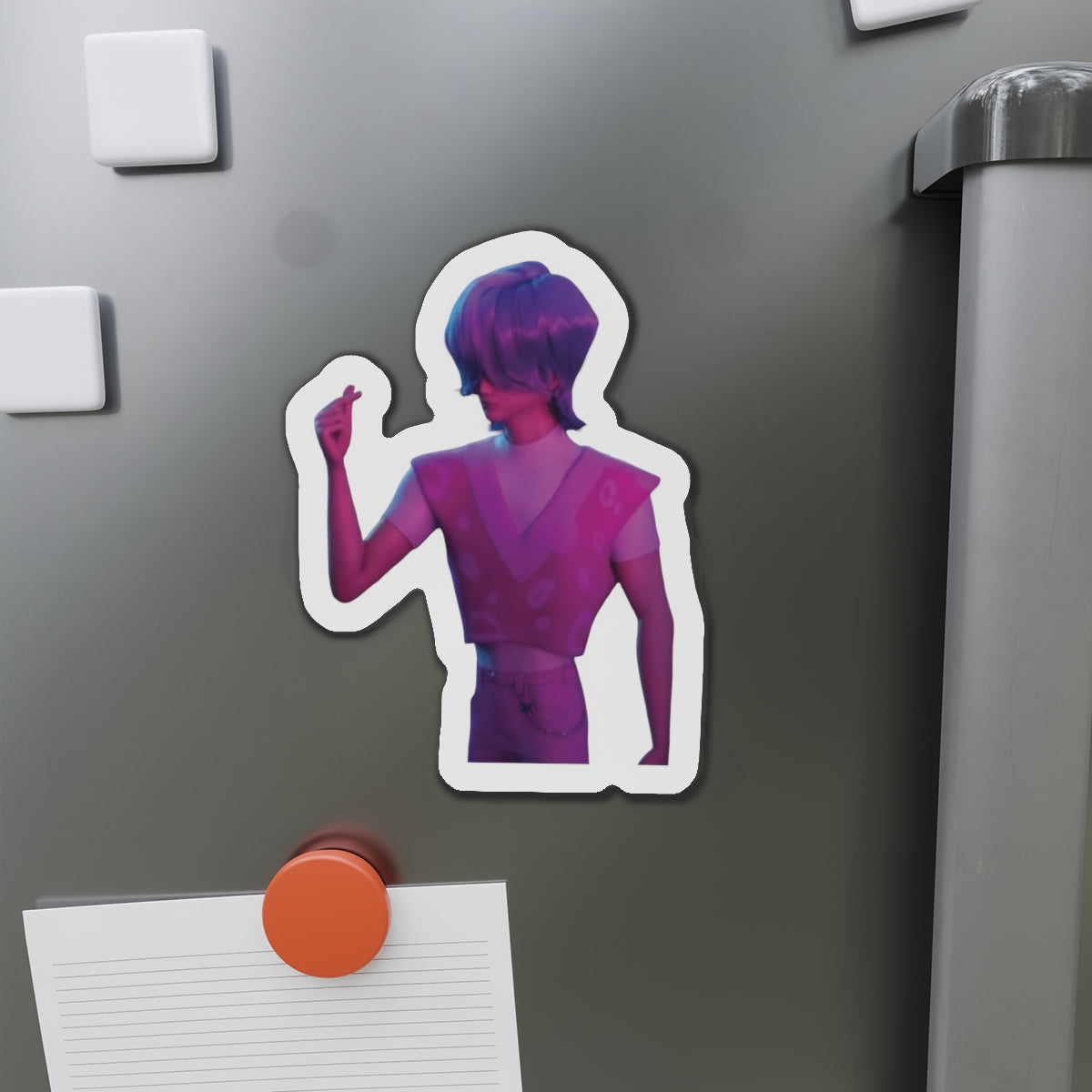 Kpop Demon Hunters Saja Boys Mystery Saja Finger Heart In Underworld Magnet