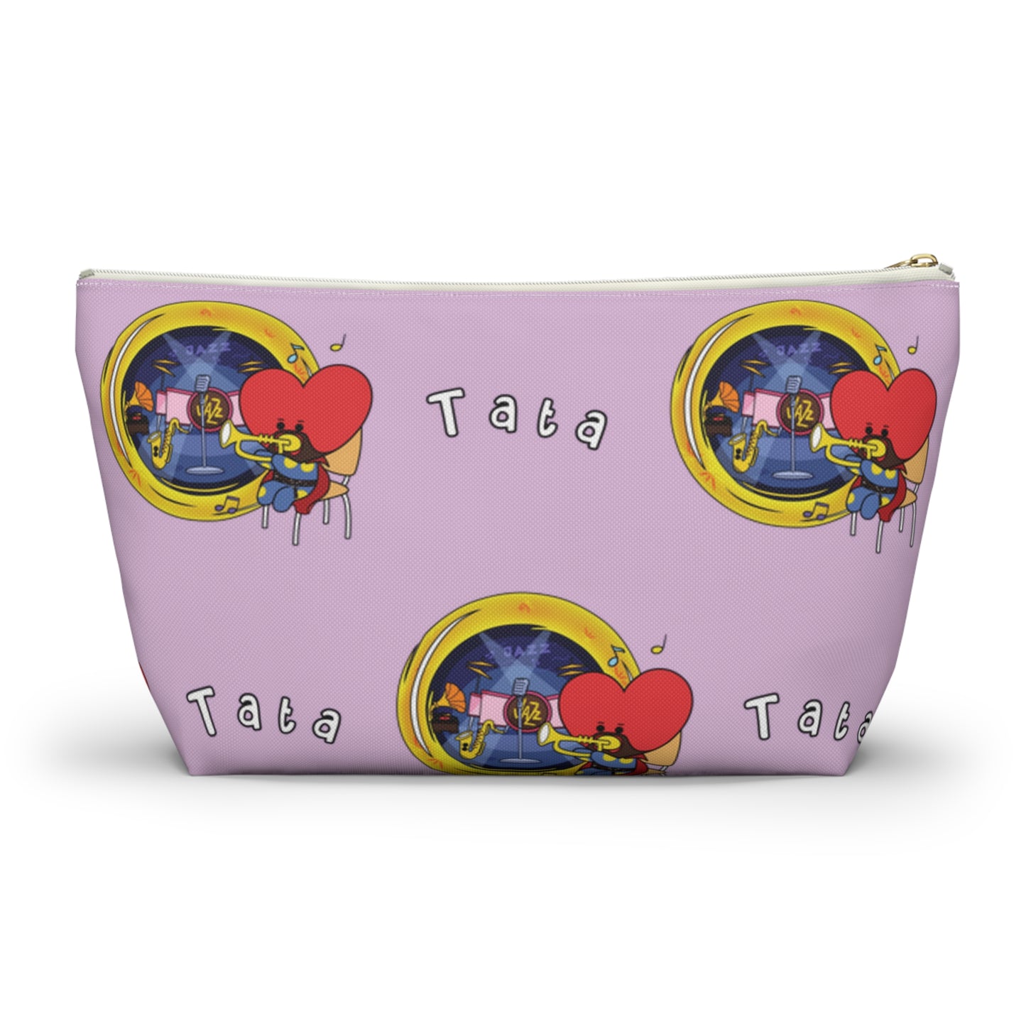 BT21 Tata Purple Pattern Travel Bag