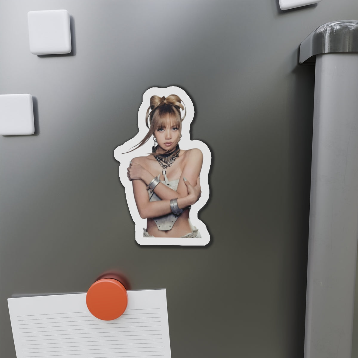 Lalisa Manoban Blackppink Gift for Lisa Fans Lillies Magnet Design 3