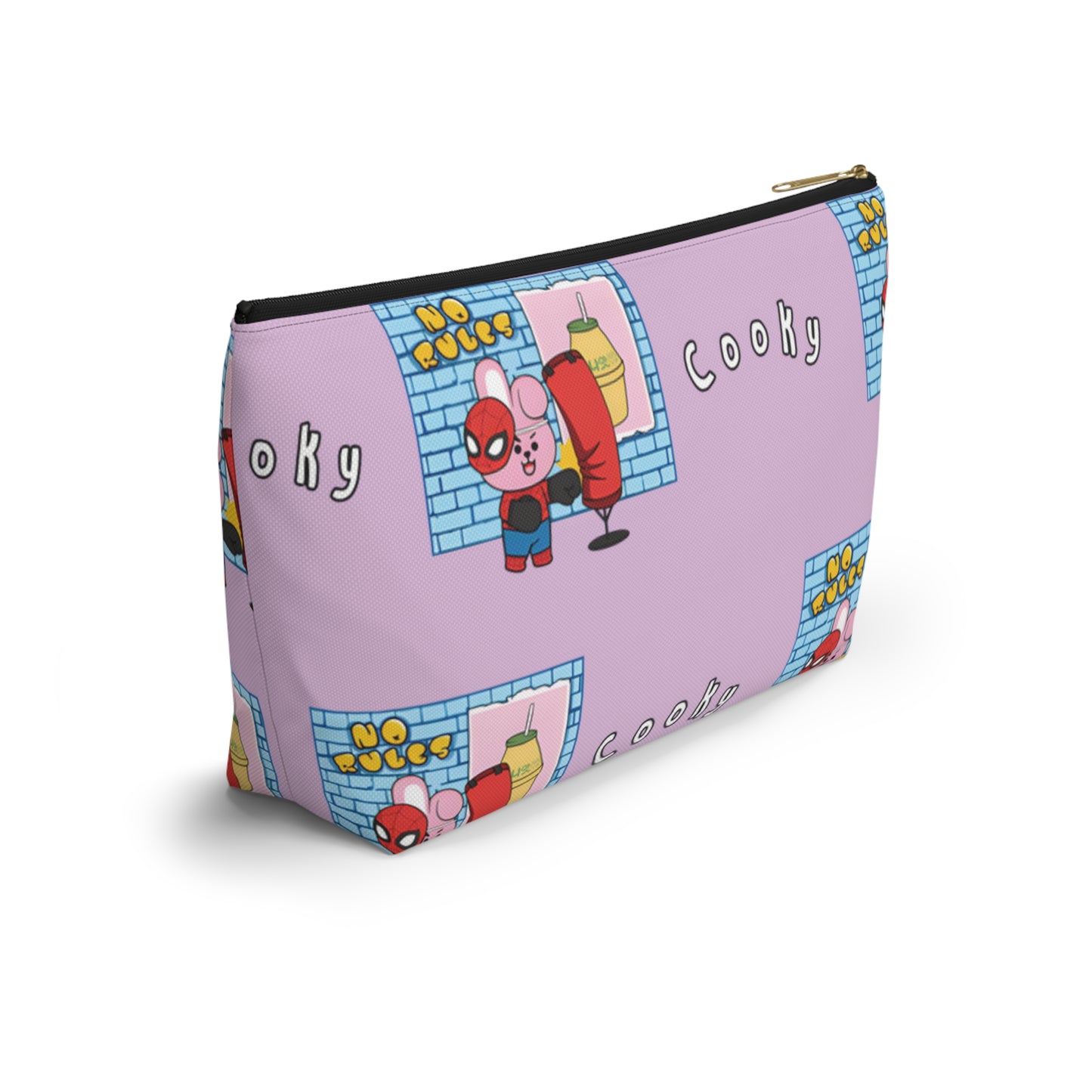 BT21 Cooky Purple Pattern Travel Bag