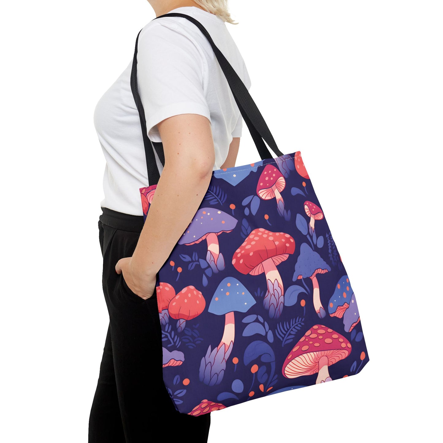 Mushroom Pattern Tote Bag Design 8