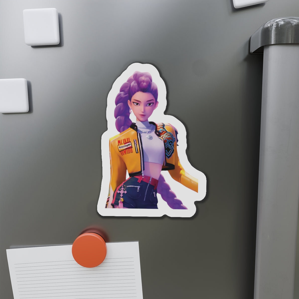 Kpop Demon Hunters Huntrix Rumi Posing Portrait Magnet