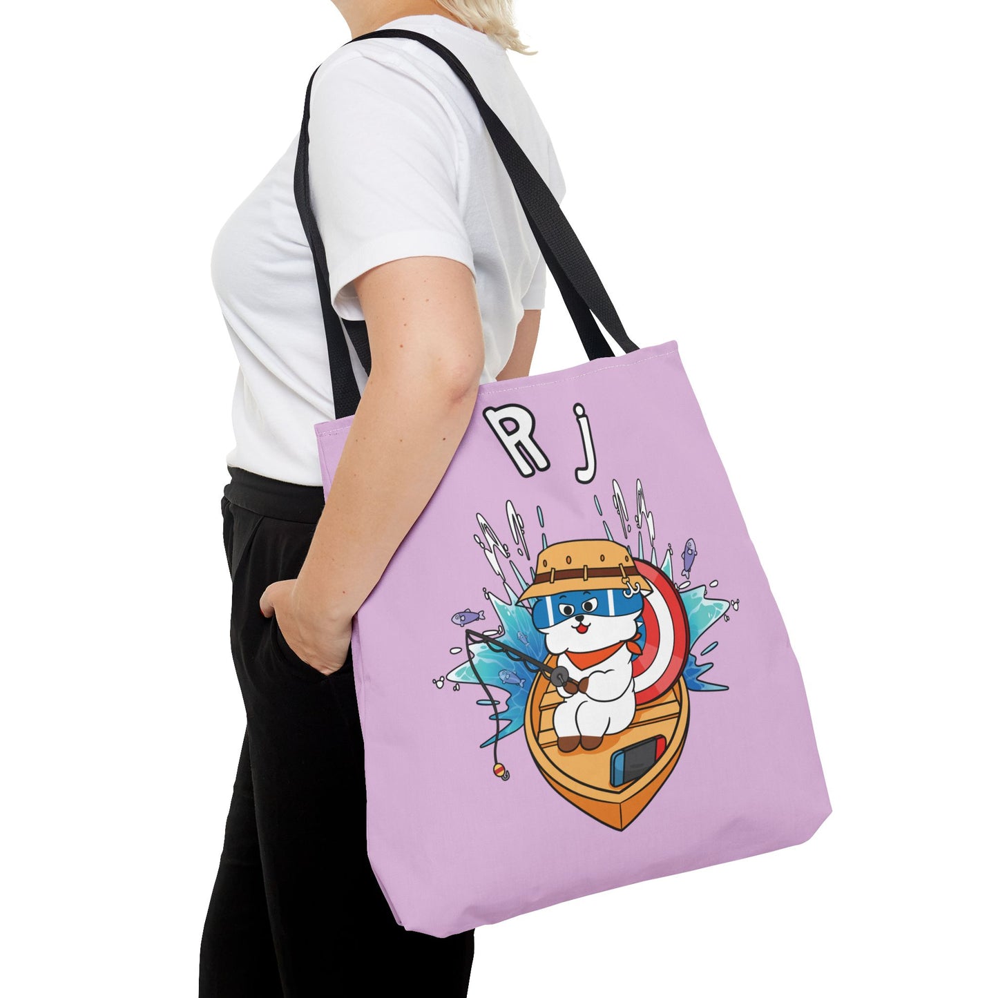 BT21 RJ Purple Tote Bag Single Design
