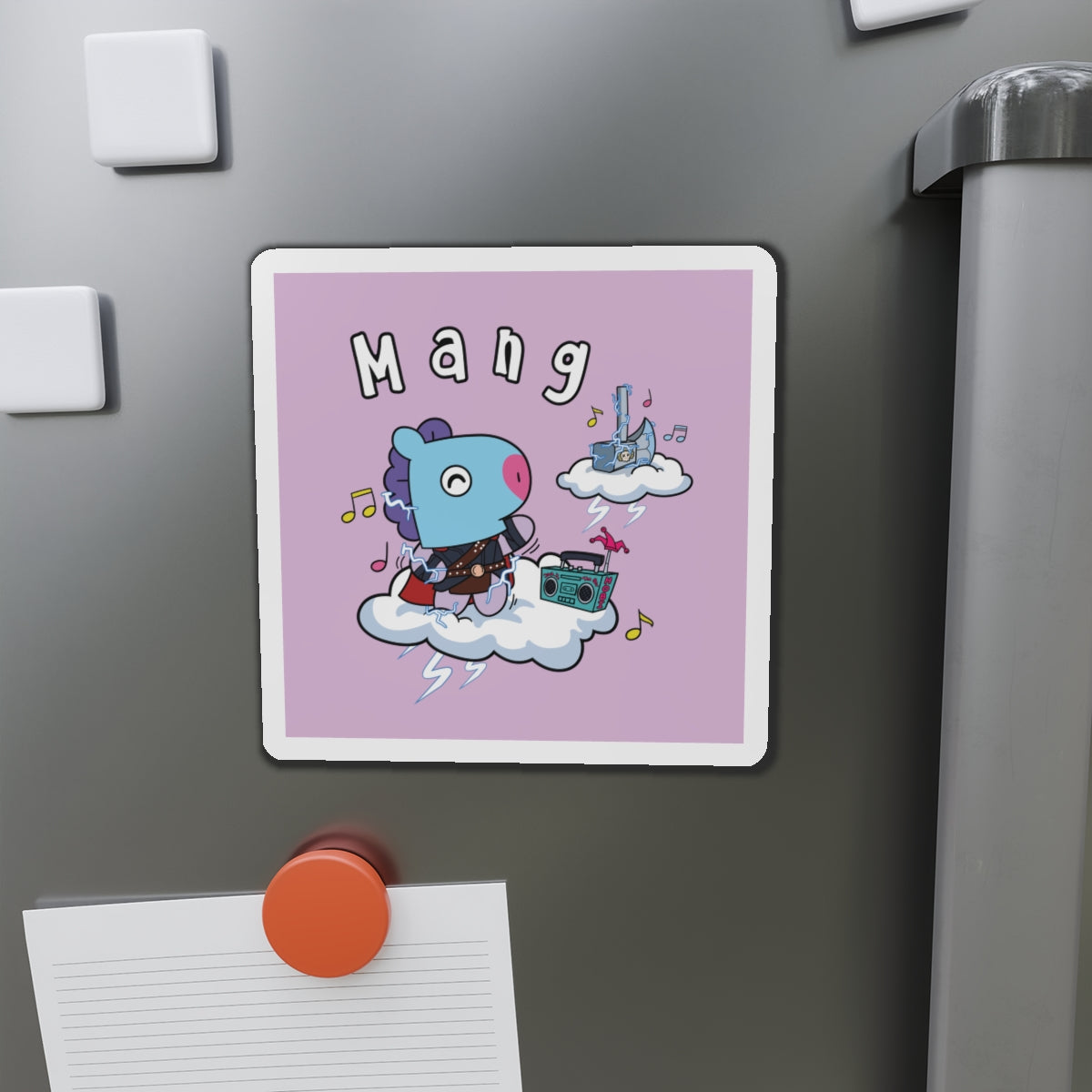 BT21 Mang Purple Magnet