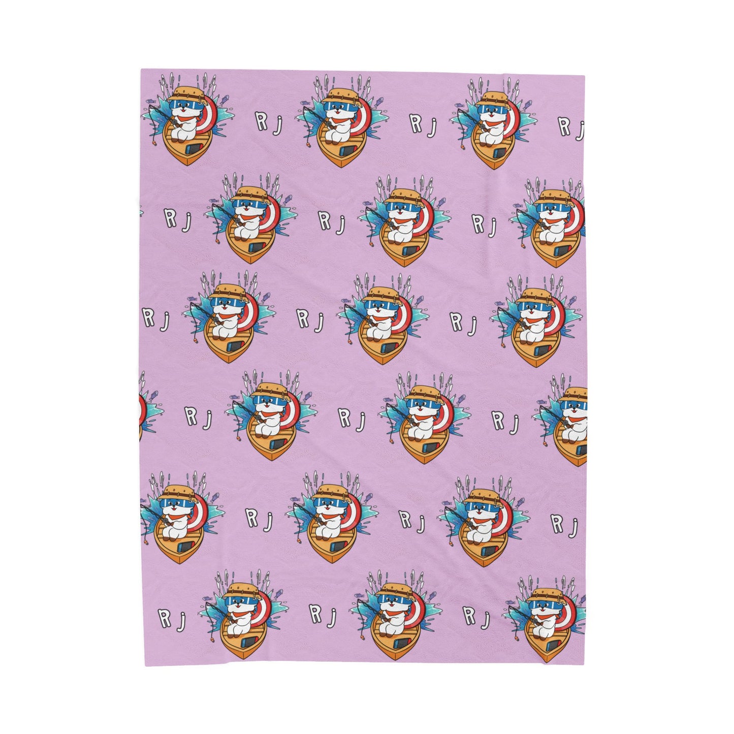 Purple RJ Blanket - BT21 Pattern Design