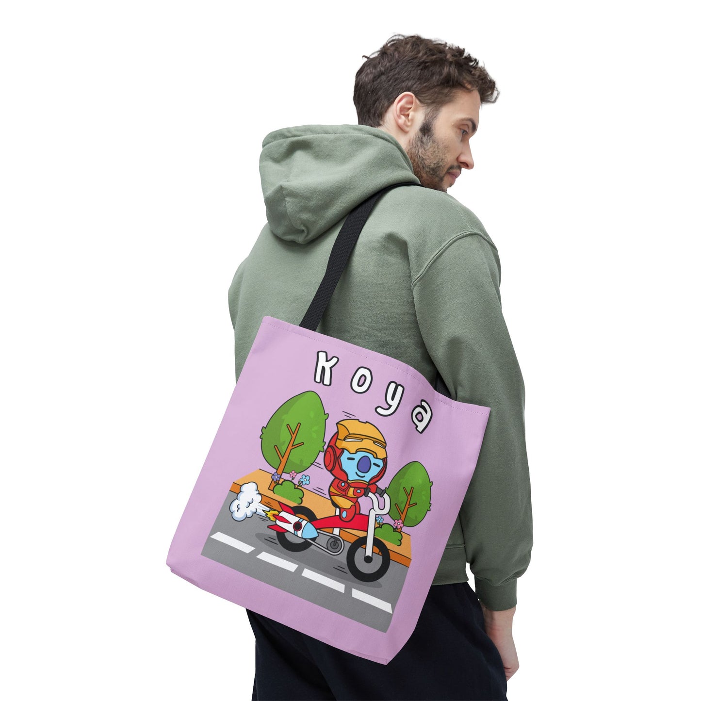 BT21 Koya Purple Tote Bag Single Design