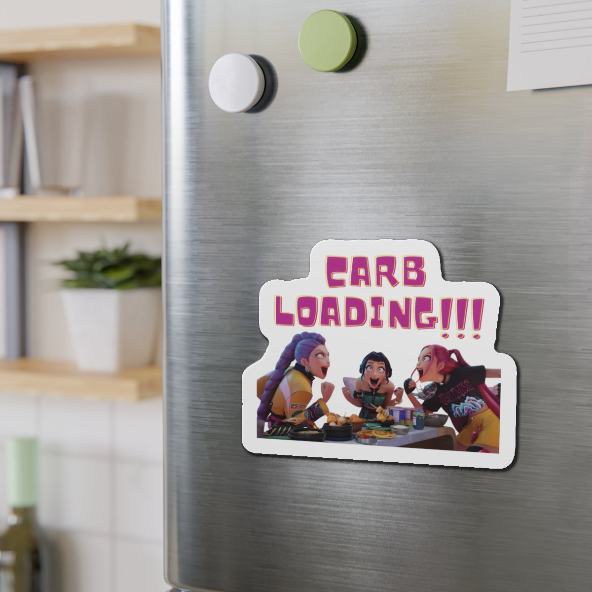 Kpop Demon Hunters Huntrix Rumi Mira Zoey Carb Loading Magnet