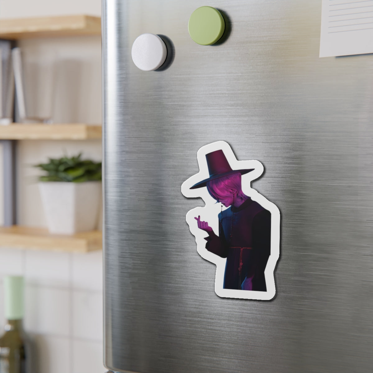 Kpop Demon Hunters Saja Boys Mystery Saja Demon Form Finger Heart Magnet