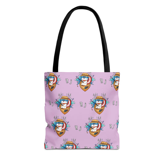 BT21 RJ Purple Tote Bag Pattern Design