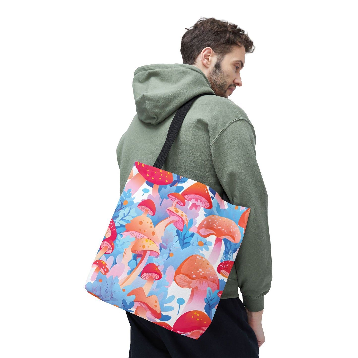 Mushroom Pattern Tote Bag Design 2