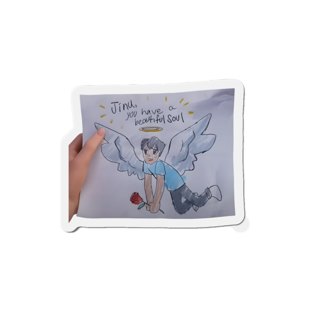 Kpop Demon Hunters Saja Boys Jinu Beautiful Soul Drawing Magnet