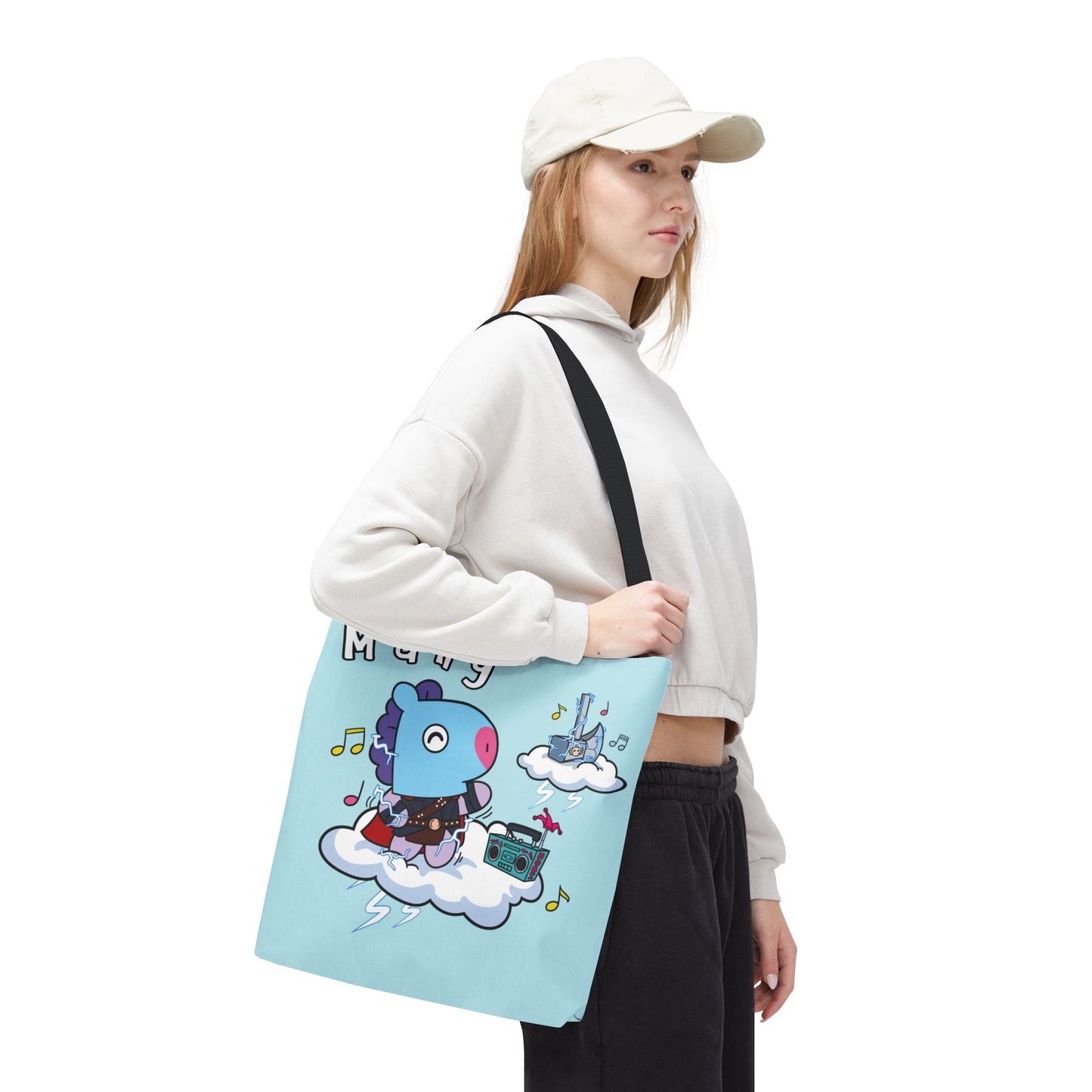 BT21 Mang Blue Tote Bag Single Design