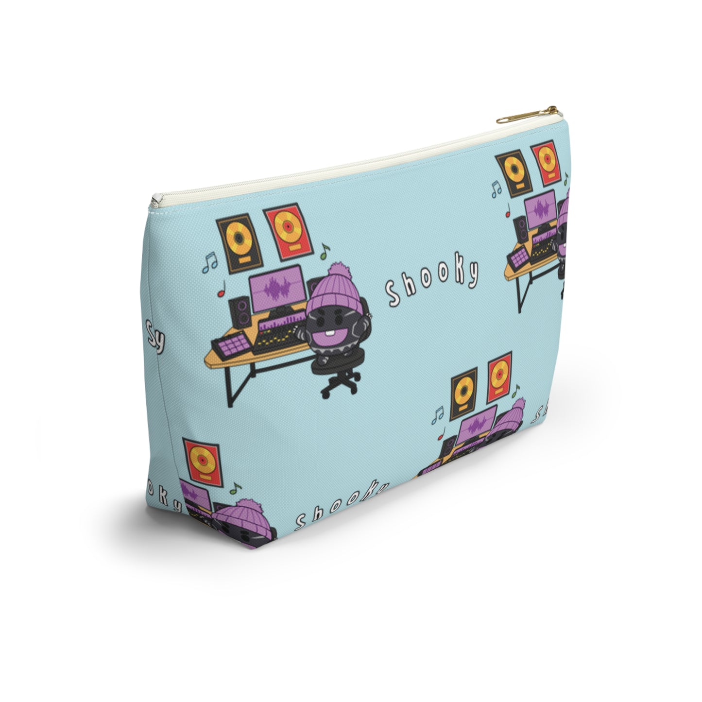 BT21 Shooky Blue Pattern Travel Bag