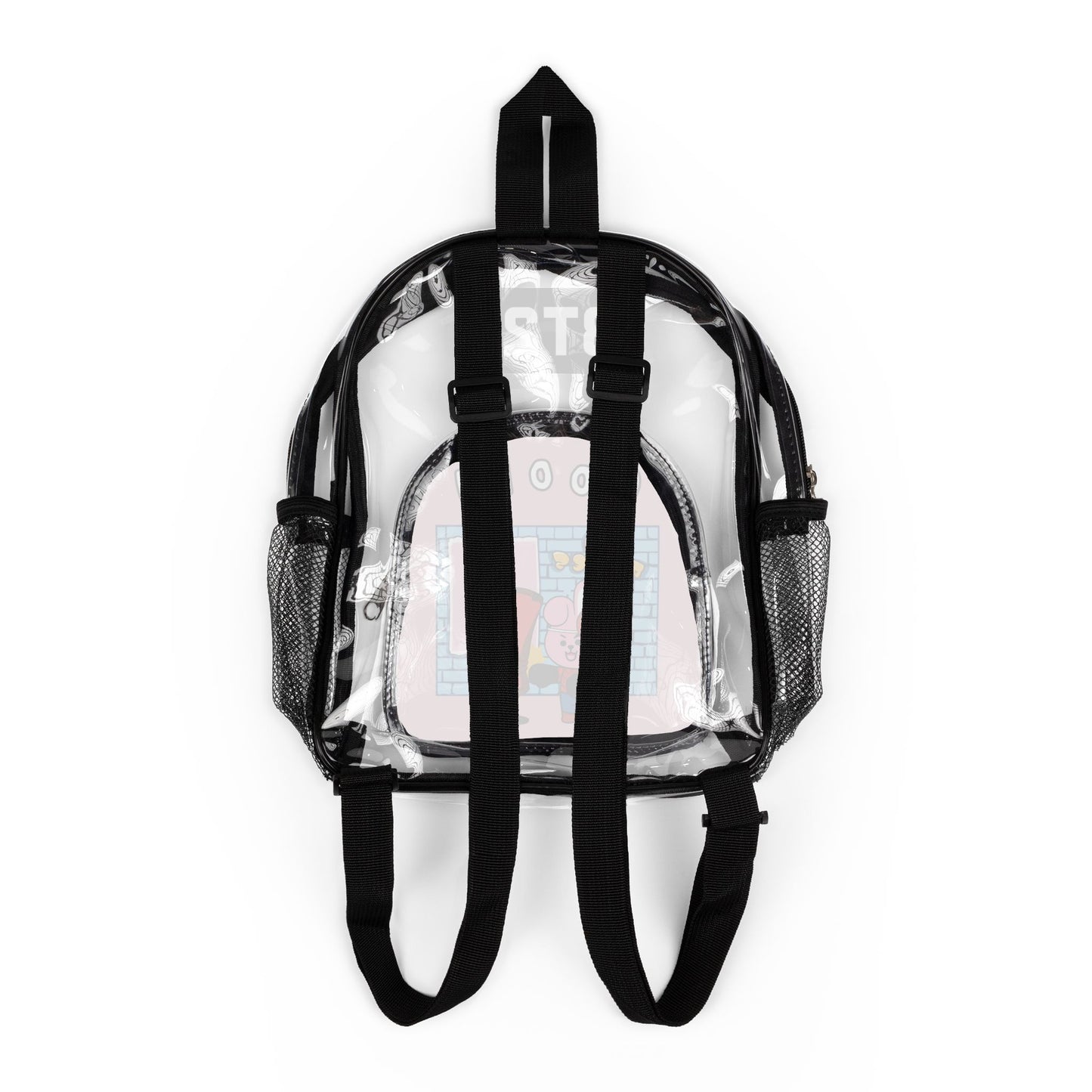 BT21 Cooky Clear Stadium Concert Bag With Pink Background