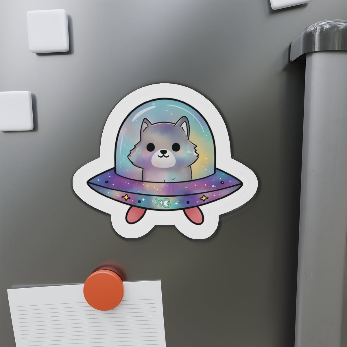 XG Alphaz Merch Wolf in Spaceship Magnet