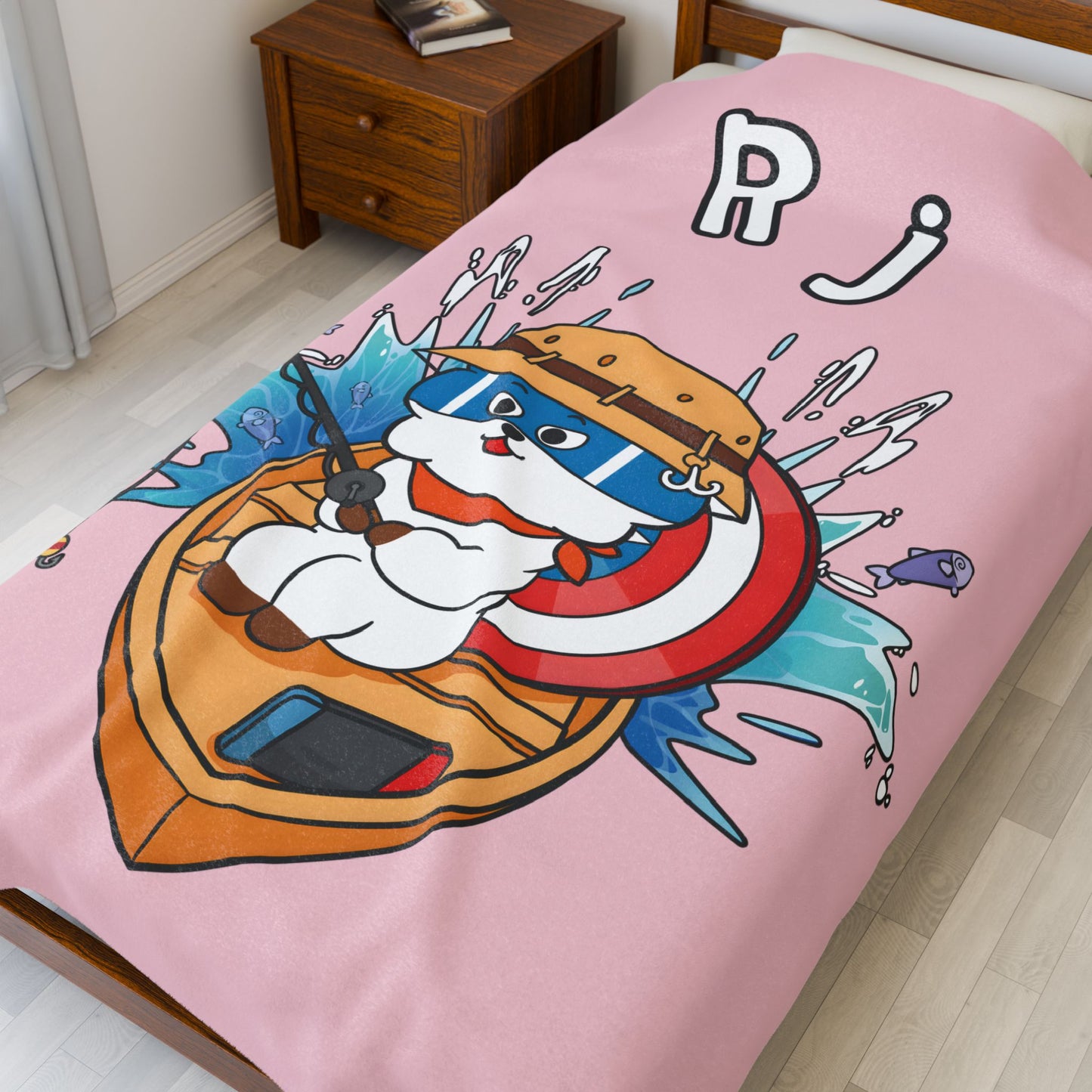 Pink RJ Blanket - BT21 Single Design