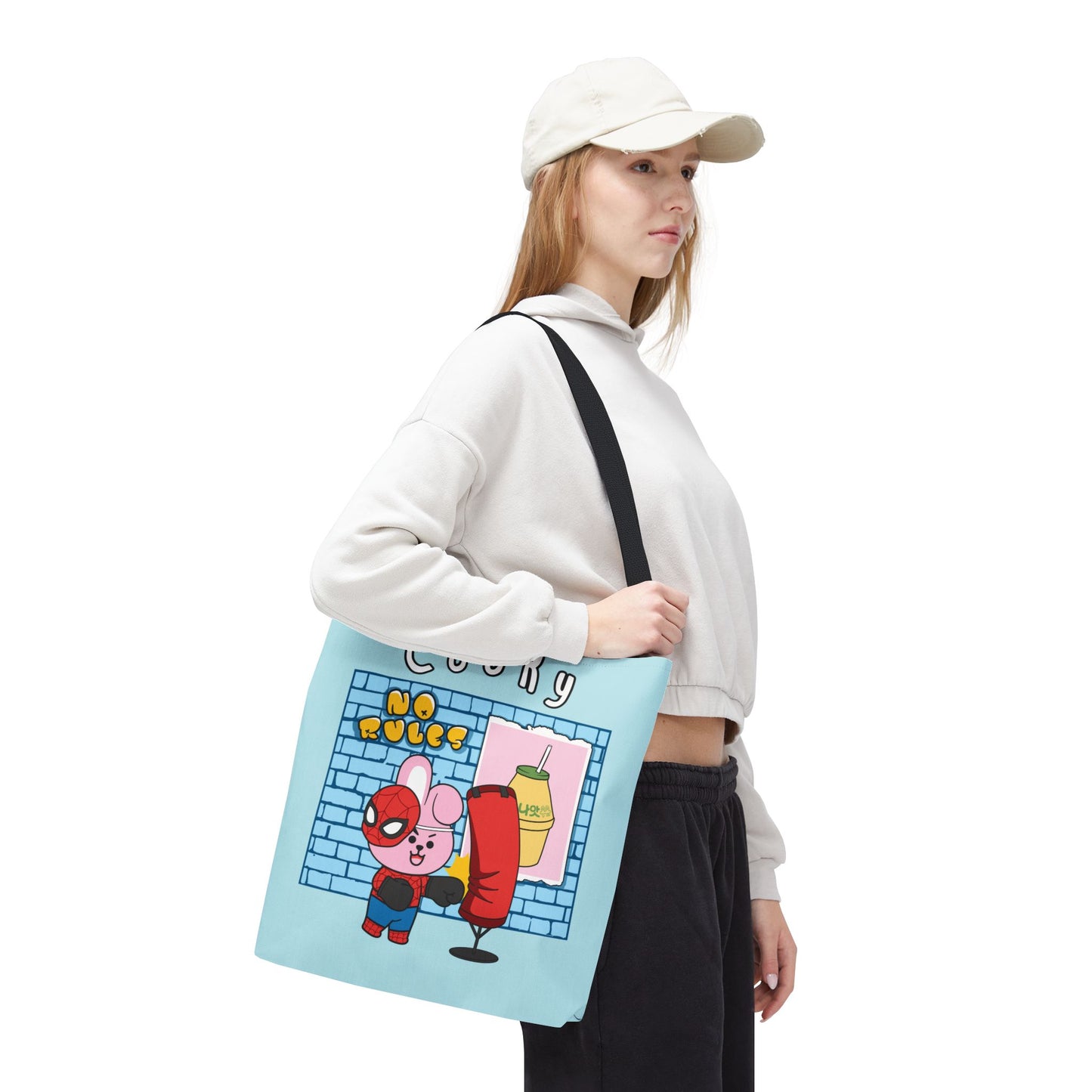 BT21 Cooky Blue Tote Bag Single Design