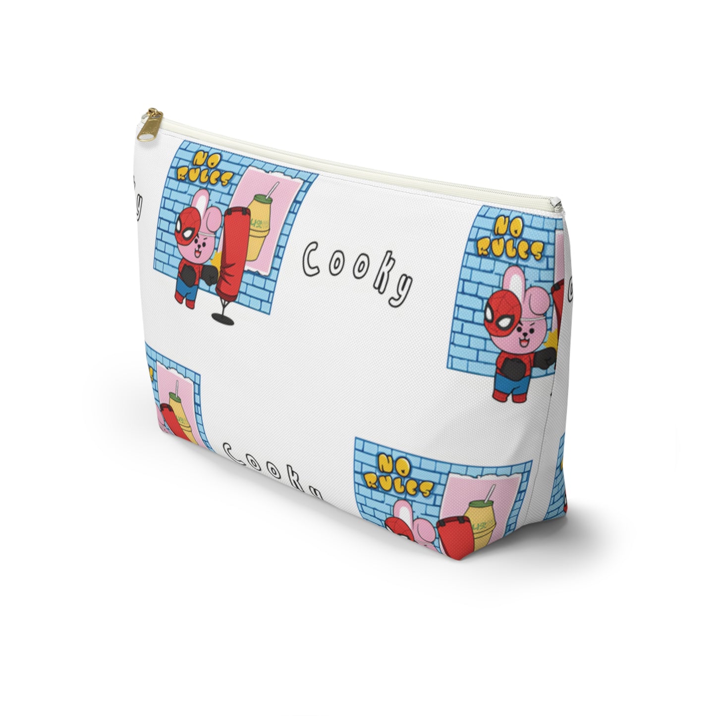 BT21 Cooky White Pattern Travel Bag