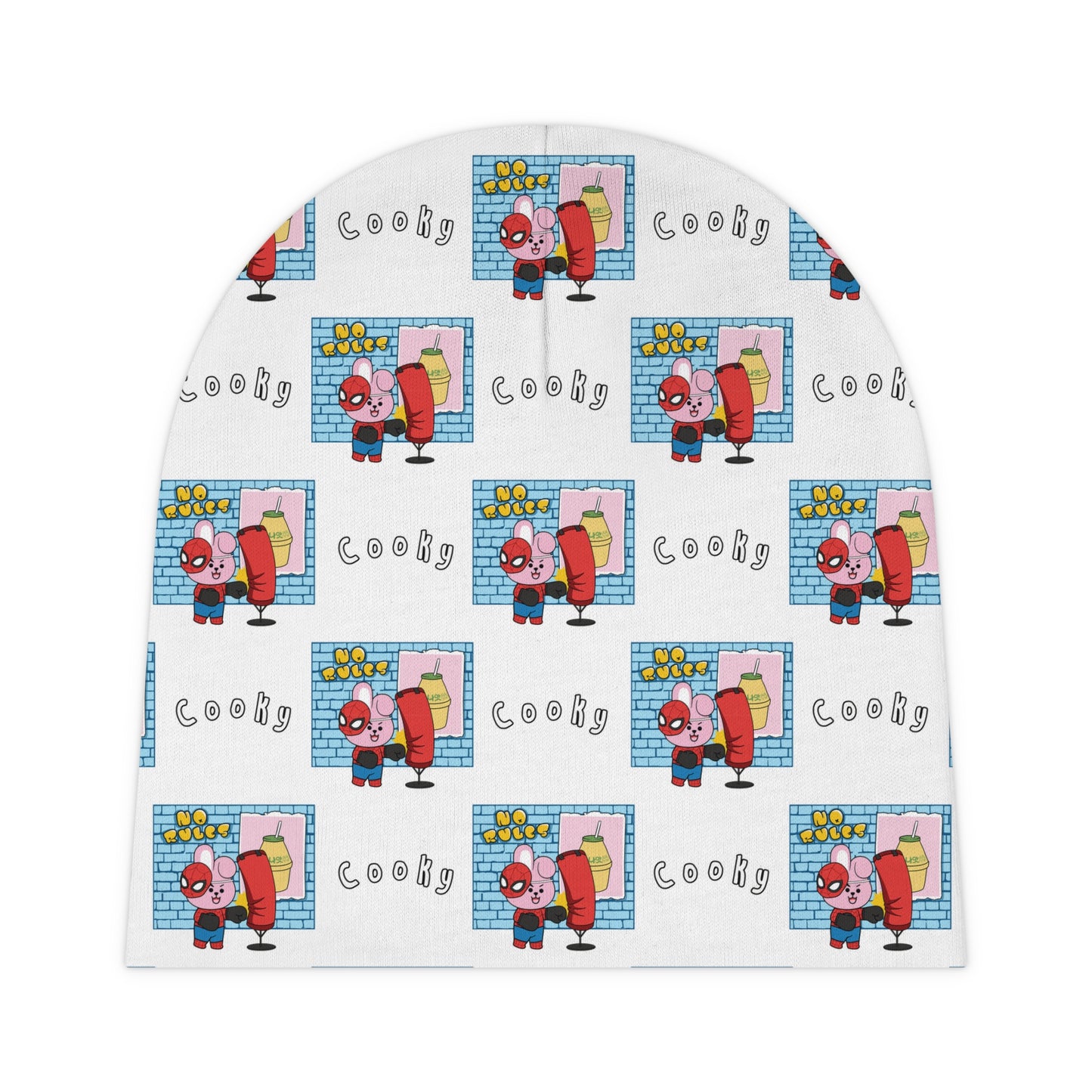 BT21 Cooky White Baby Beanie Pattern