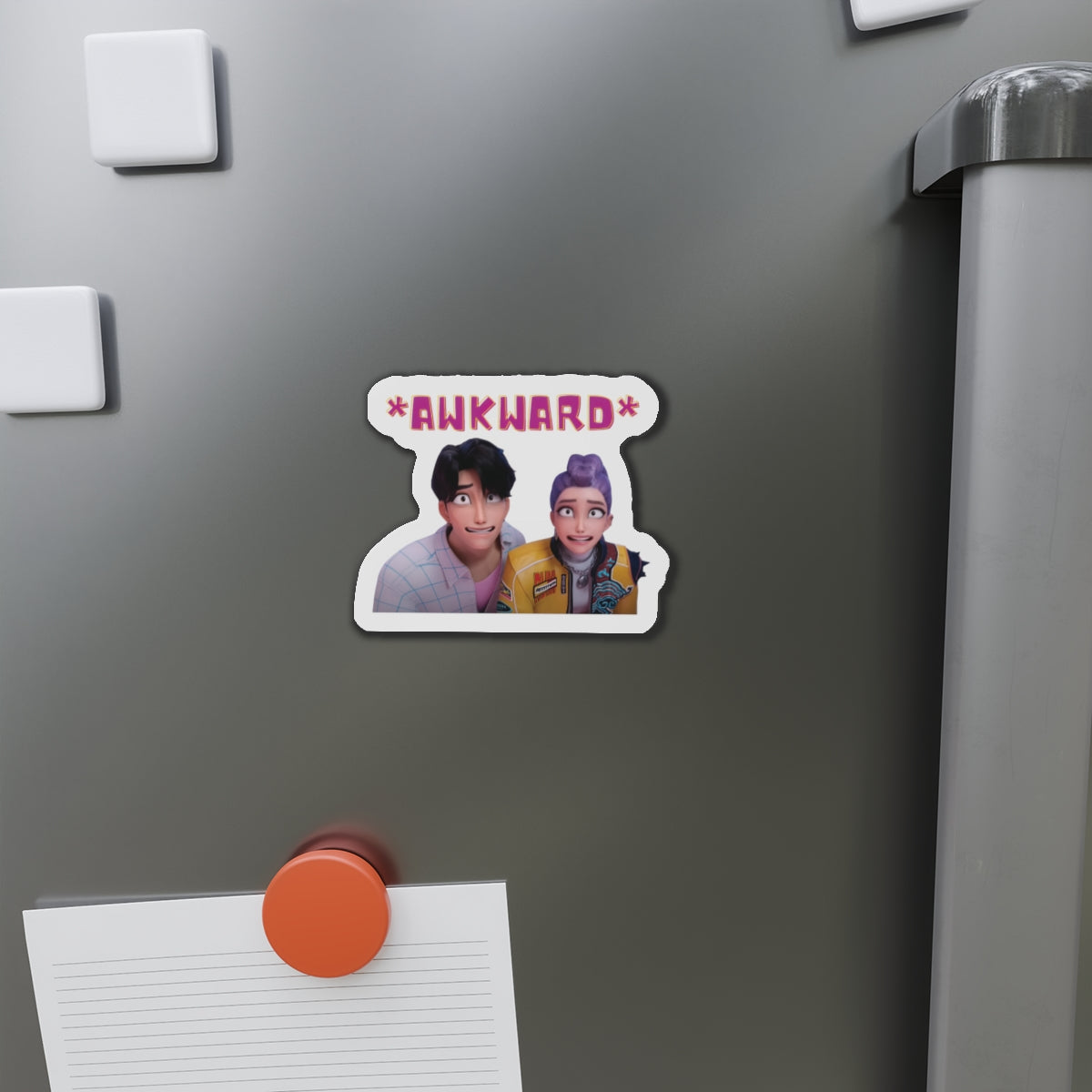 Kpop Demon Hunters Rumi and Jinu Rujinu Fan Signing Awkward Moment Magnet