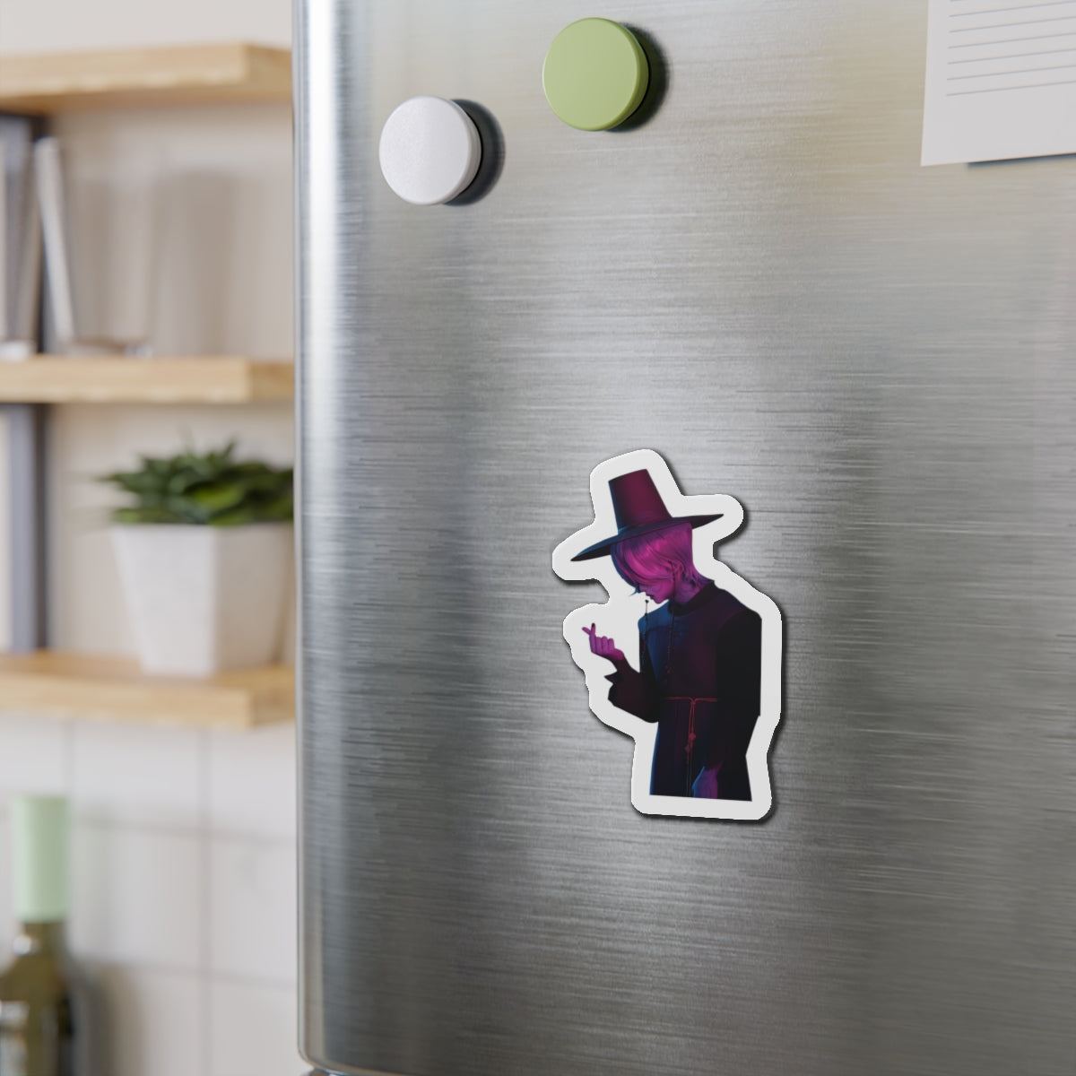 Kpop Demon Hunters Saja Boys Mystery Saja Demon Form Finger Heart Magnet