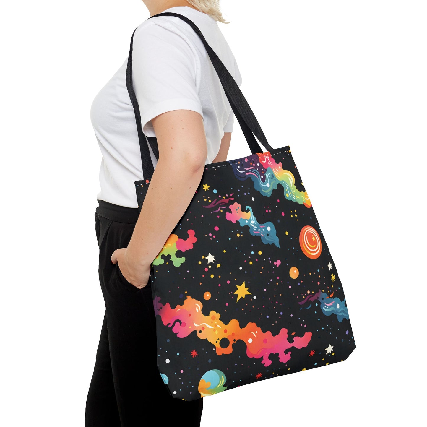 Colorful Space Pattern Tote Bag Design 8