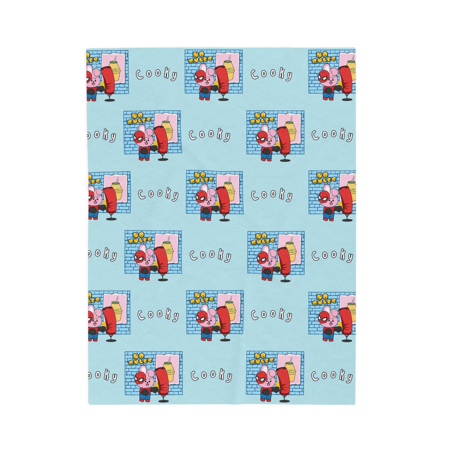 Blue Cooky Blanket - BT21 Pattern Design
