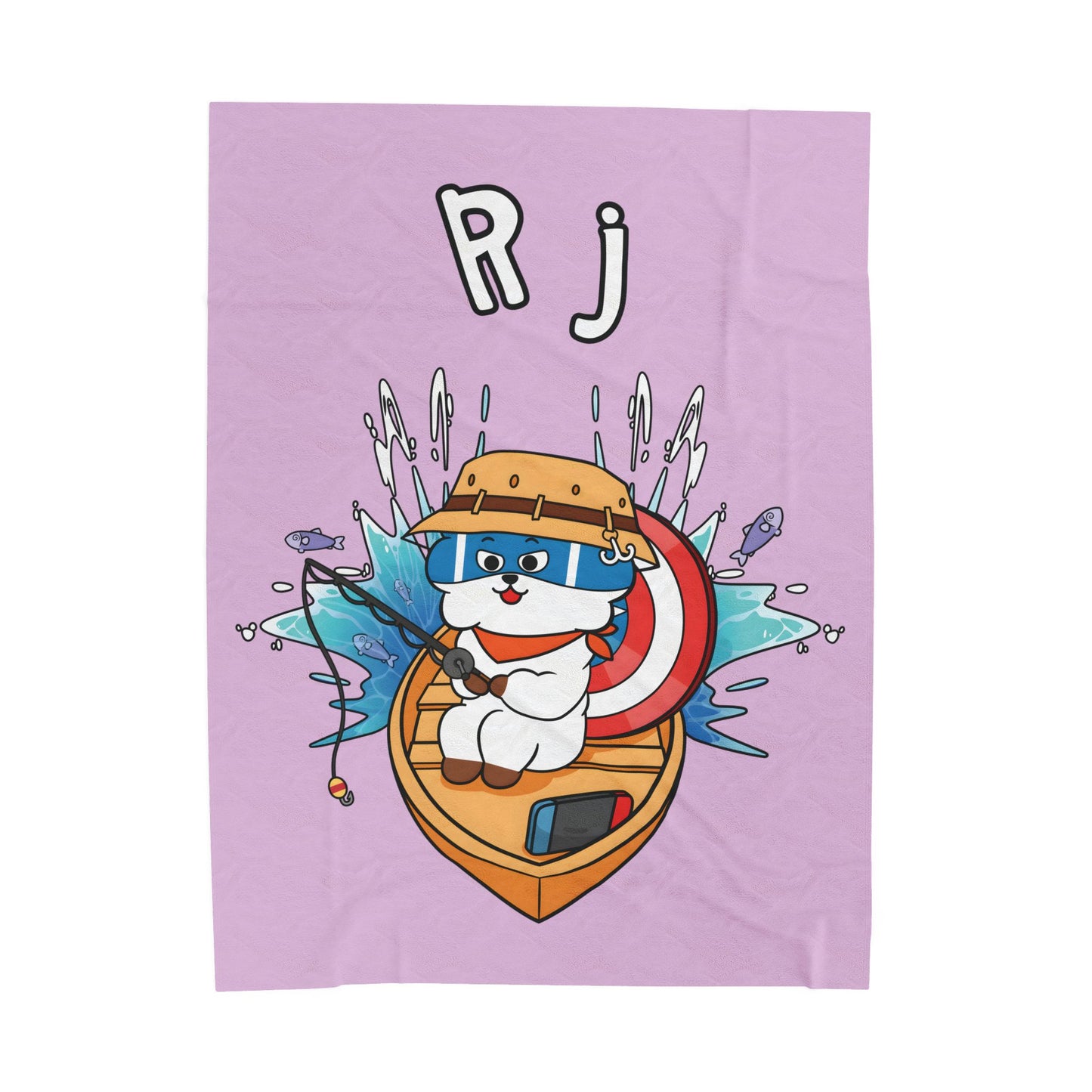 Purple RJ Blanket - BT21 Single Design