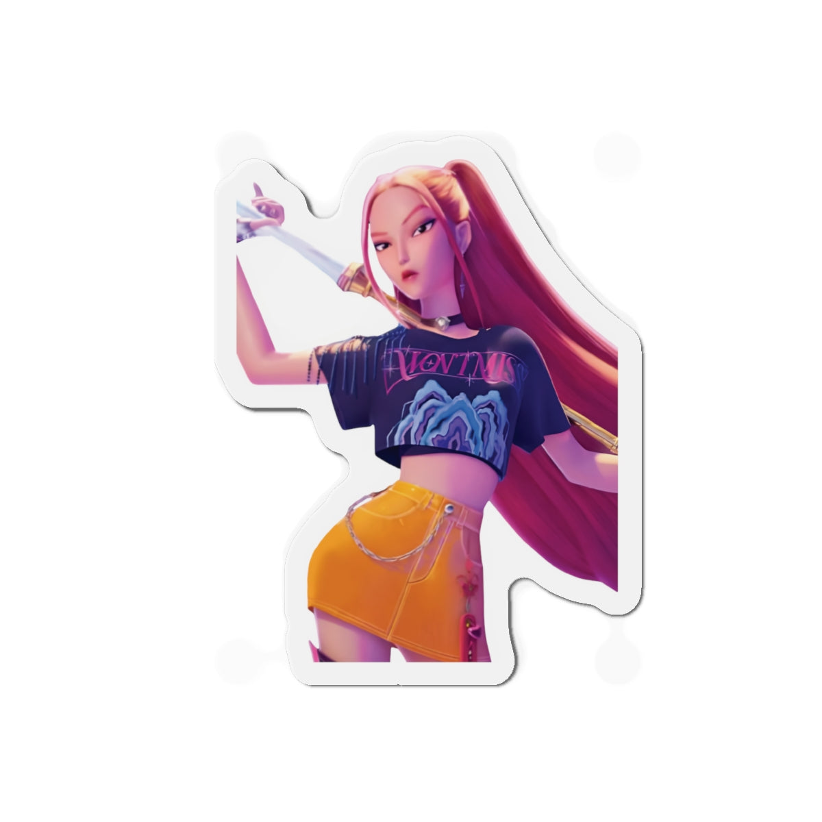 Kpop Demon Hunters Huntrix Mira Posing Portrait Magnet