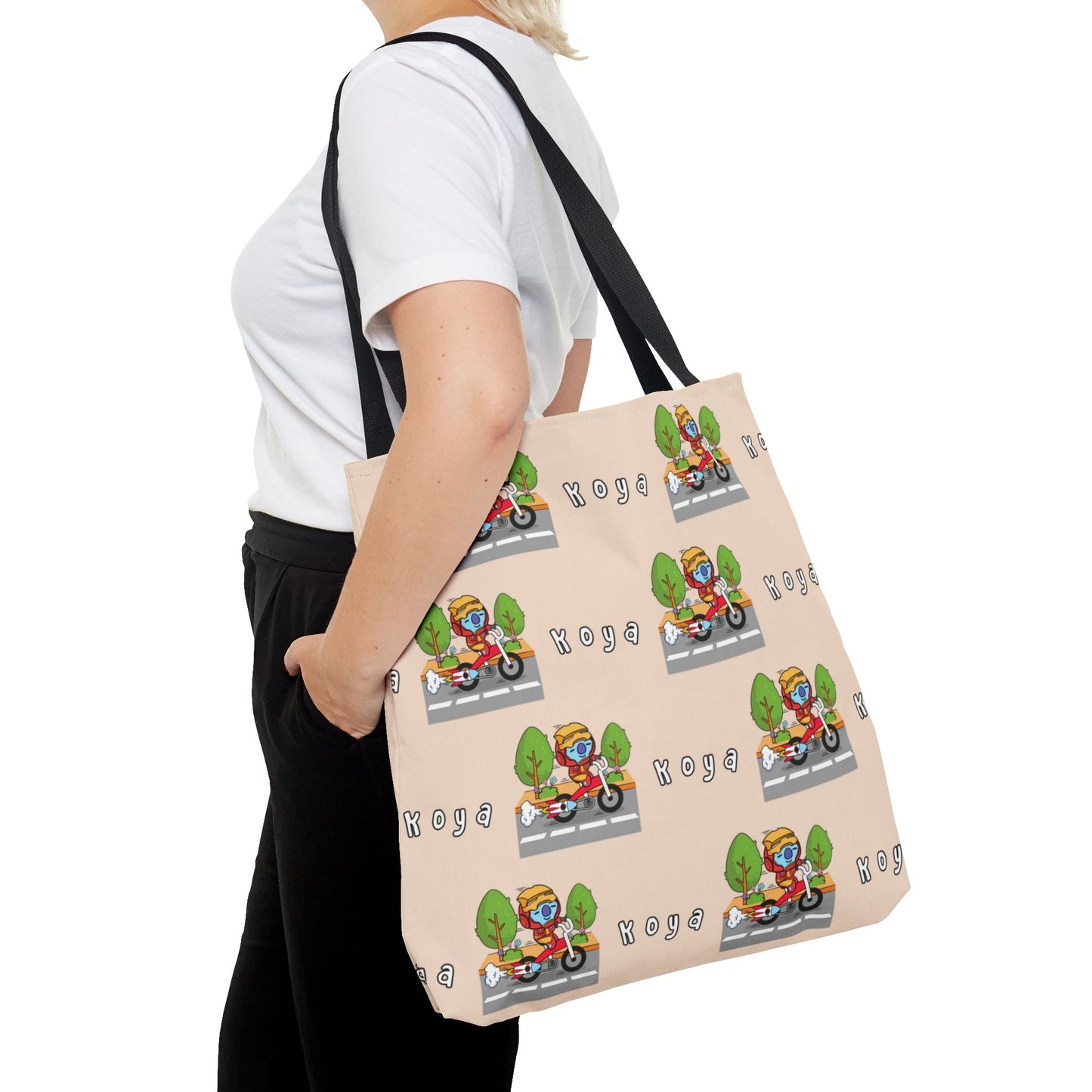 BT21 Koya Beige Tote Bag Pattern Design