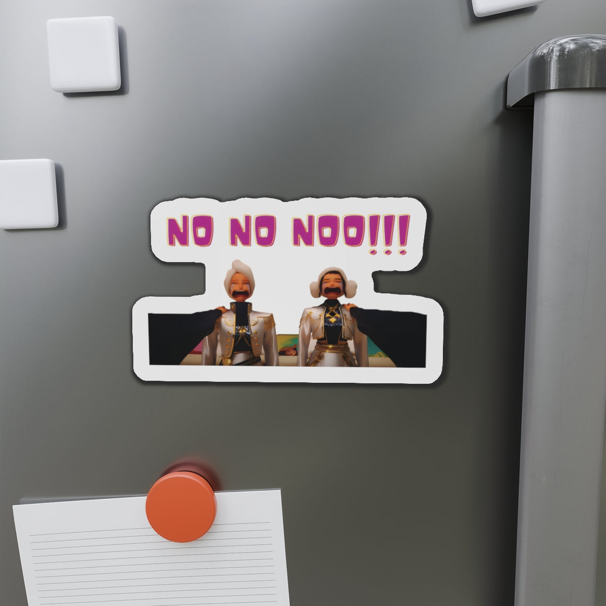 Kpop Demon Hunters Huntrix Mira And Zoey Couch No No No Magnet