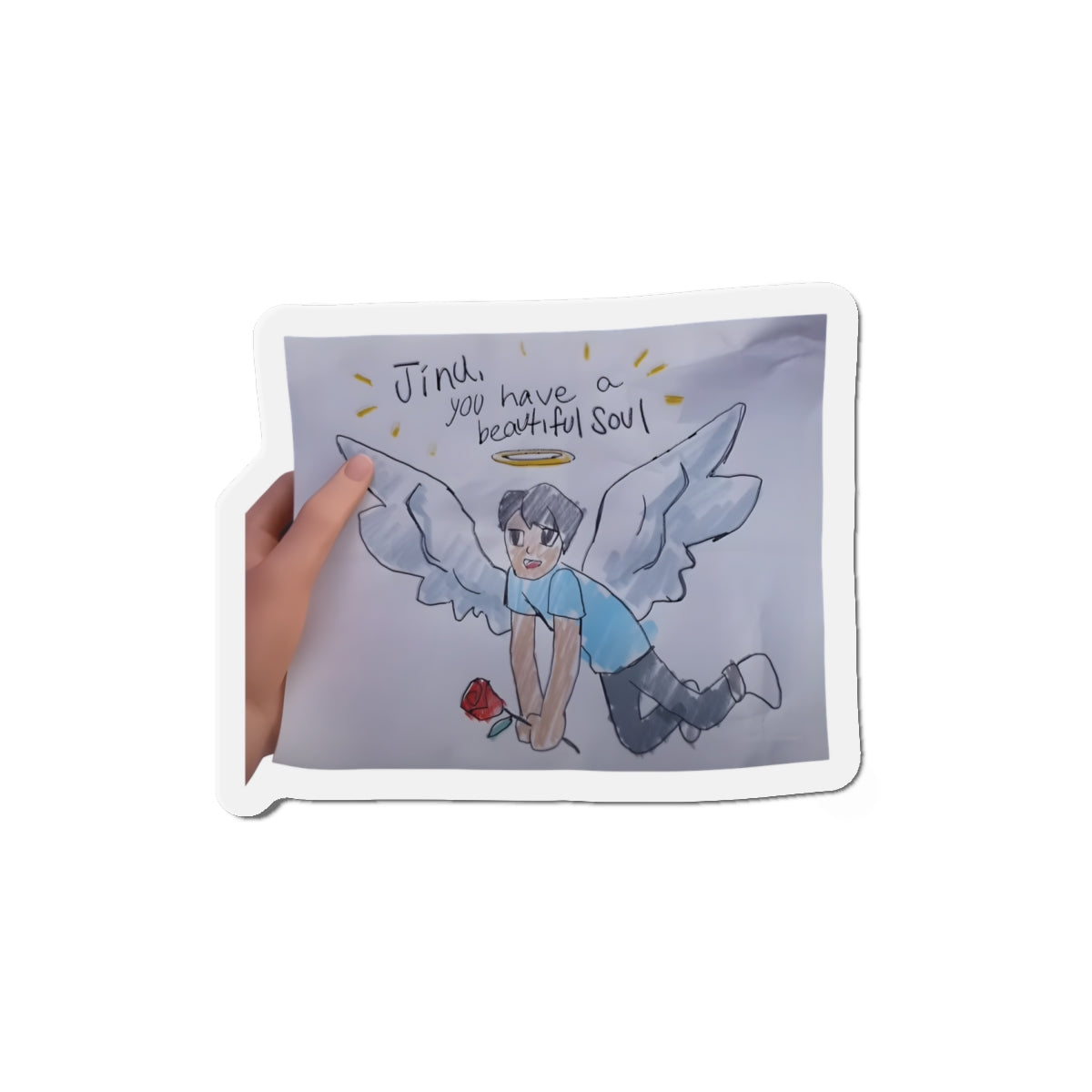 Kpop Demon Hunters Saja Boys Jinu Beautiful Soul Drawing Magnet