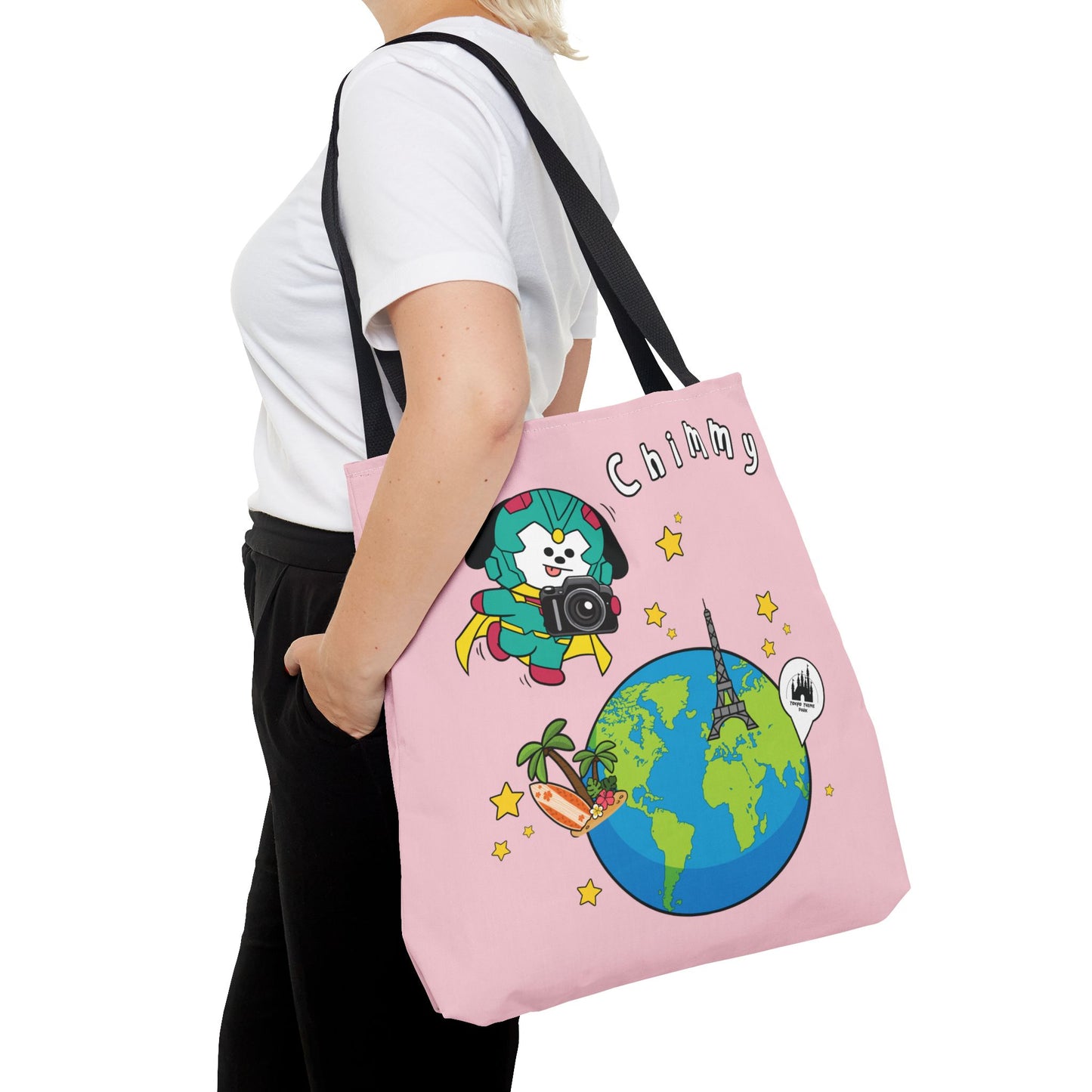 BT21 Chimmy Pink Tote Bag Single Design