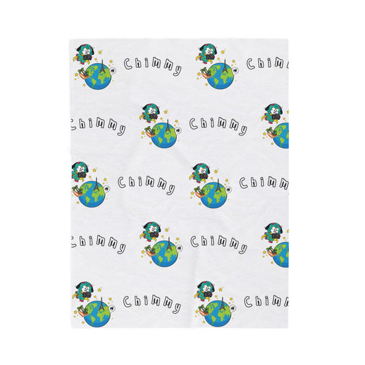 White Chimmy Blanket - BT21 Pattern Design