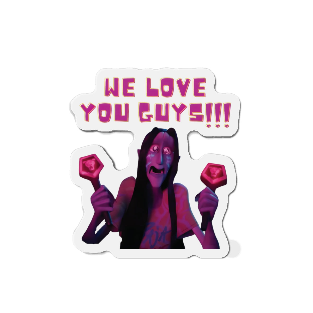 Kpop Demon Hunters Demon Saja Boys Fan We Love You Guys Magnet