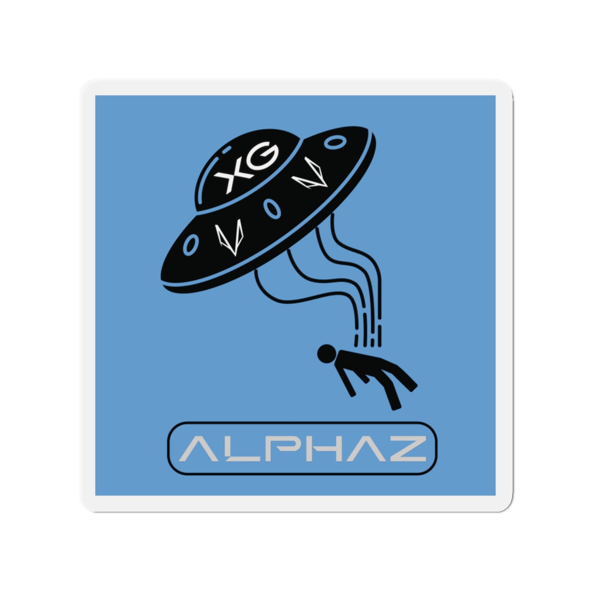 Blue XG Hinata Spaceship Magnet