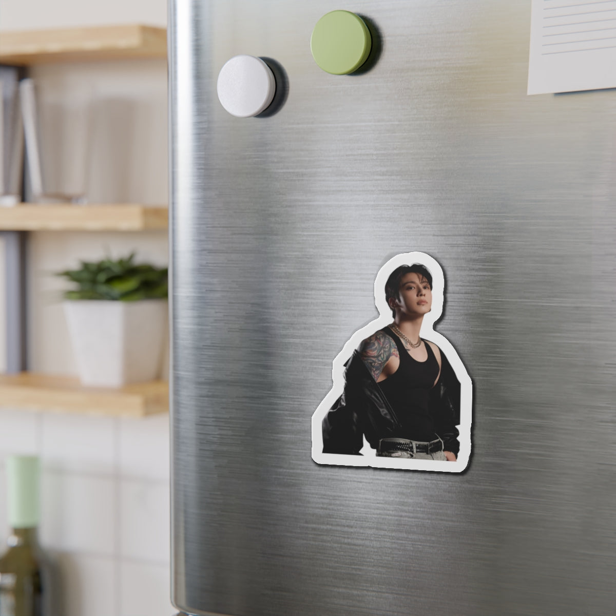 Jeon Jungkook Showing Off Tatoos Calvin Klein Photoshoot Magnet